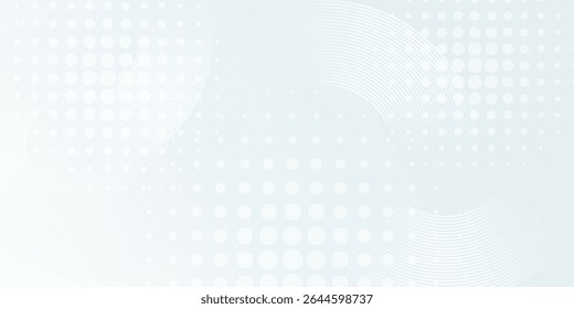 White abstract background. Modern circle lines pattern. Minimal geometric design art simple good nice
