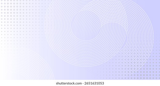 White abstract background. Modern circle lines pattern. Futuristic concept. Minimal geometric design.