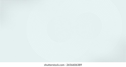 Fondo abstracto blanco. Patrón moderno de líneas circulares. Concepto futurista. Diseño geométrico mínimo.