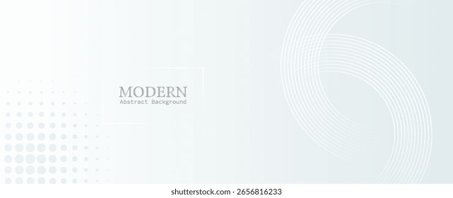Fondo abstracto blanco. Patrón moderno de líneas circulares. Concepto futurista. Diseño geométrico mínimo.
