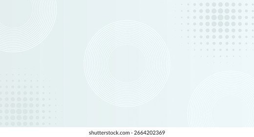 Fondo abstracto blanco. Patrón moderno de líneas circulares. Concepto futurista. Diseño geométrico mínimo. Vector eps10