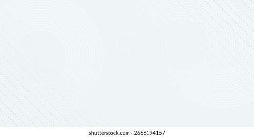 White abstract background. Modern circle lines pattern. Futuristic concept. Minimal geometric design.vector modern eps10