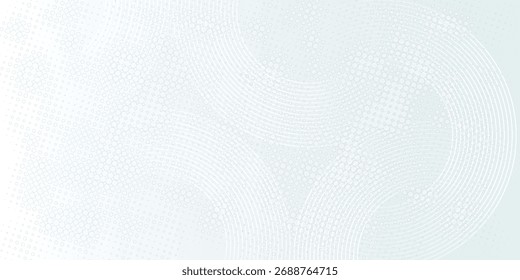 Fondo abstracto blanco. Patrón moderno de líneas circulares. Concepto futurista. Diseño geométrico mínimo.