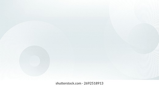 Fundo abstrato branco. Moderno padrão de linhas de círculo. Conceito futurista. Design geométrico mínimo.