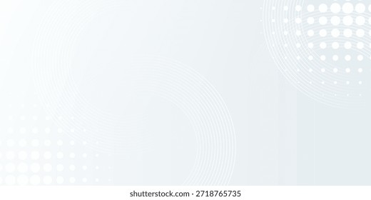 Fondo abstracto blanco. Patrón moderno de líneas circulares. Concepto futurista. Diseño geométrico mínimo.