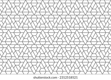 white abstract background with modern and hexagon pattern