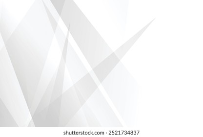 White abstract background. Modern lines pattern. Minimal geometric design. Futuristic technology concept. Horizontal banner template. Vector illustration