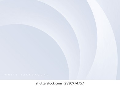 fondo abstracto blanco de la forma curva 3D de solapamiento simple y moderna