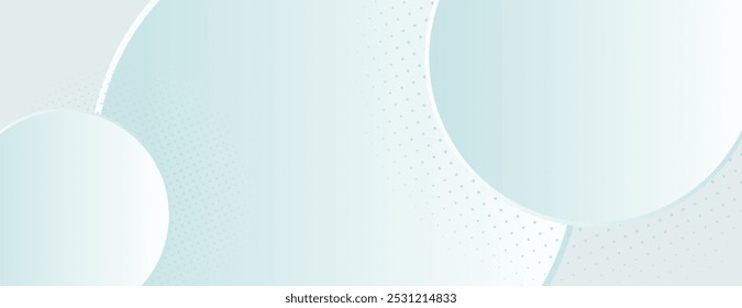 white abstract background with overlapping circles and dots