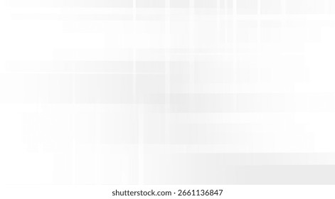 White abstract background with overlapping geometric lines creating a modern grid pattern.