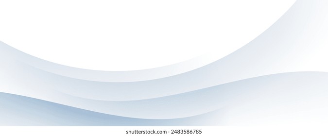 Weißer abstrakter Hintergrund mit überlappenden Wellenlinien