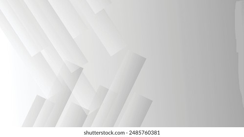 diseño abstracto blanco del Vector del brillo del papel y del elemento de la capa para la presentación. Diseño moderno abstracto de la forma del círculo elegante del fondo de la plata ligera. 