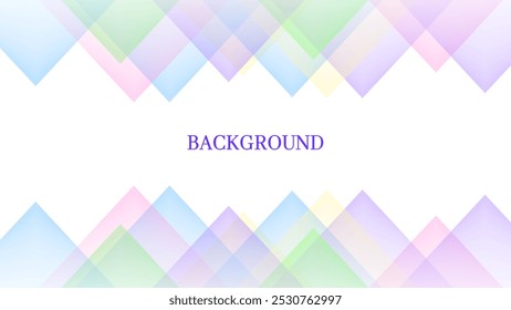 Weißer abstrakter Hintergrund mit violettem, blauem, rosafarbenem, grünem und gelbem Farbverlauf. Kristallform