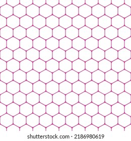 White abstract background and  purple hexagon 