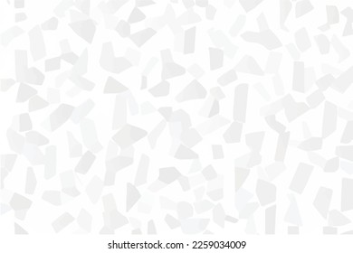 White abstract background with random sizes of geometric shapes. 3D illustration