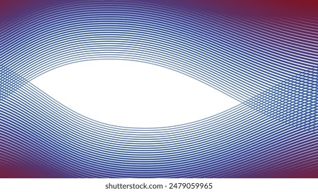 White abstract background with red and blue curve line for backdrop or presentation