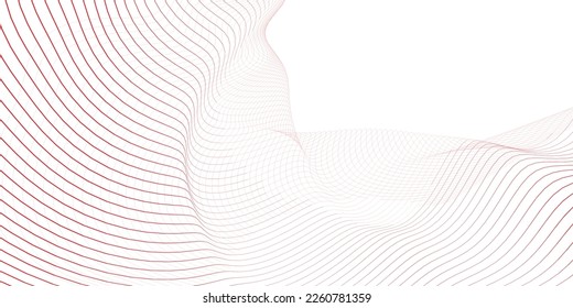 White abstract background and red line 