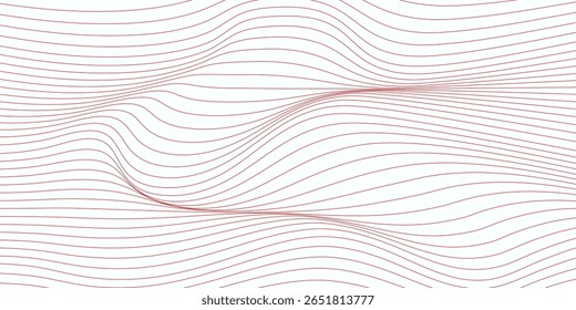White abstract background and red line. eps 10