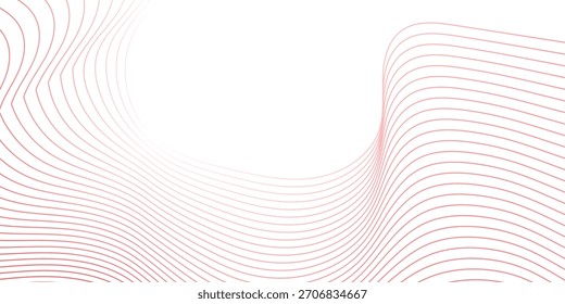 Fundo abstrato branco e linha vermelha. EPS 10