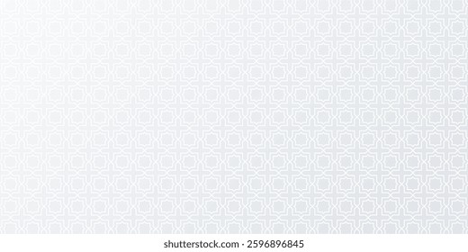white Abstract background. Seamless geometric pattern in authentic arabian style. Vector illustration