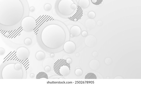 White abstract background with shapes