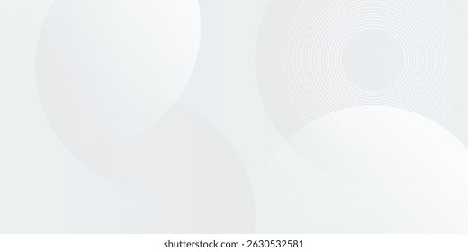 White abstract background with shapes