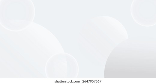 White abstract background with shapes