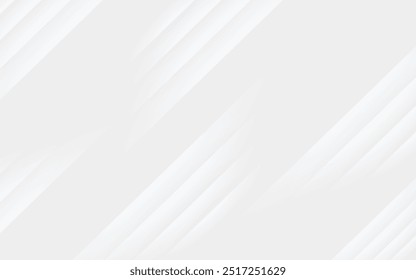 Fondo abstracto blanco con líneas brillantes. Diseño de rayas de Vector mínimo. Elemento gráfico moderno de textura simple.