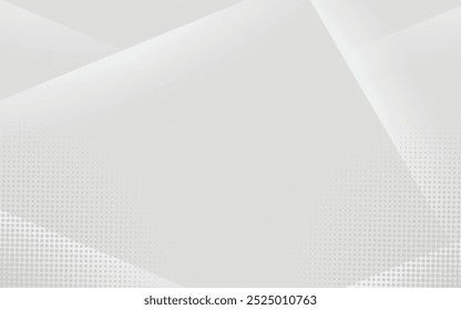 Fondo abstracto blanco con líneas brillantes. Puntos de semitono con patrón. Diseño de rayas de Vector mínimo. Elemento gráfico moderno de textura simple. Suave y sutil.