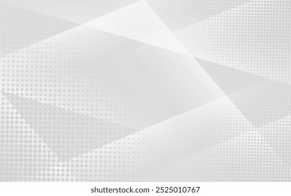 White abstract background with shiny lines. Halftone dots with pattern. Minimal vector stripes design. Modern simple texture graphic element. Smooth and clean subtle.