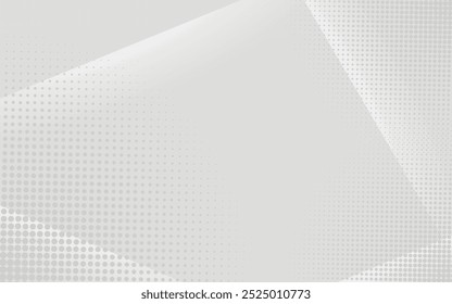 Fondo abstracto blanco con líneas brillantes. Puntos de semitono con patrón. Diseño de rayas de Vector mínimo. Elemento gráfico moderno de textura simple. Suave y sutil.