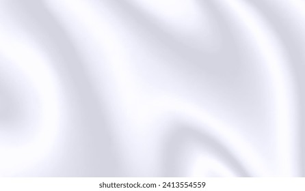 White abstract background. Silver effect texture. Light gray waves textur. Grey platinum pattern. Modern backdrop. Gradient delicate surface print. Design bg for business prints. Vector illustration