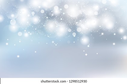 White abstract background, silver luxury seasonal winter holiday vector illustration