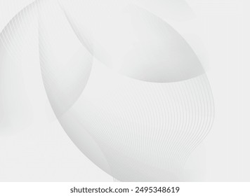 White abstract background with smooth lines.