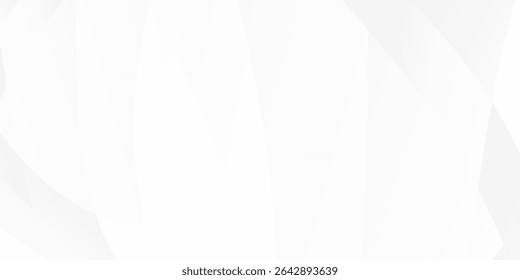 White abstract background with soft curtain-like folds and paper texture elements for modern design use. This is a decorative banner with a modern, minimalist design. 