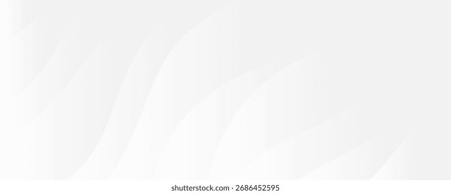 White abstract background with soft wavy gradient shapes, perfect for minimal design, modern templates, and elegant graphic projects.