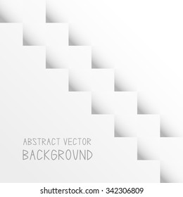 White abstract background with stairs