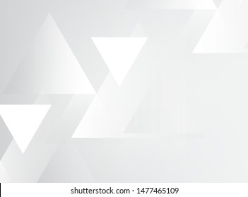 white abstract background. triangle shape pattern.vector design.