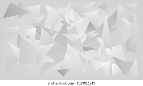 White abstract background with triangles, geometric background