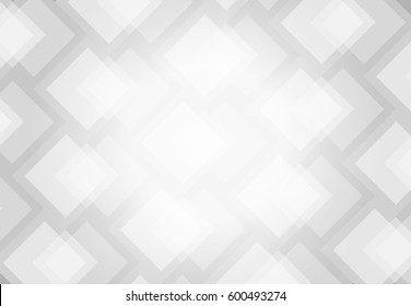 White abstract background vector art of overlap of colorful squares.