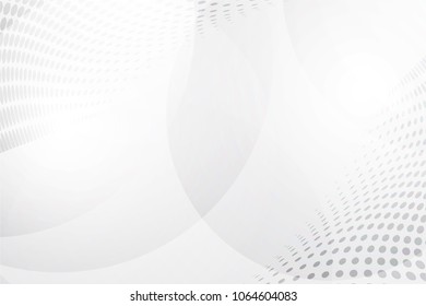 White abstract background vector. Gray abstract. Modern design background for report and project presentation template. Vector illustration graphic. Futuristic and Circular curve shape