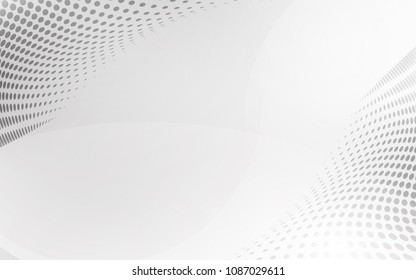 White abstract background vector. Gray abstract. Modern design background for report and project presentation template. Vector illustration graphic. Futuristic and Circular curve shape