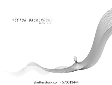 White Abstract Background, Vector Illustration