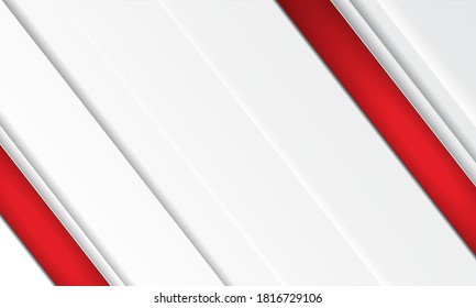 White Abstract Background Vector Red Line Stock Vector (Royalty Free ...