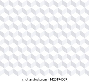 White abstract background. Vector seamless pattern. 3d design. Vector illustration EPS10
