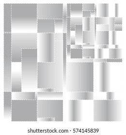 White abstract background vector. Template backgrund for poster. Square pattern illustration.