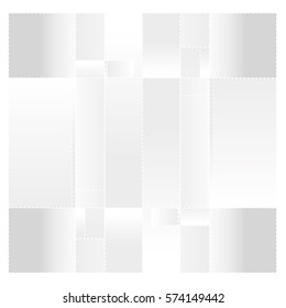 White abstract background vector. Template background for poster. Square pattern illustration