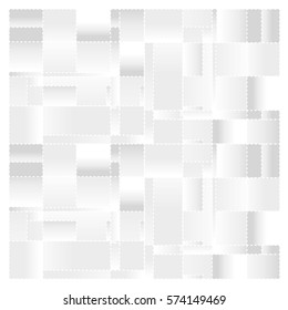 White abstract background vector. Template background for poster. Square pattern illustration