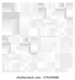 White abstract background vector. Template background for poster. Square pattern illustration