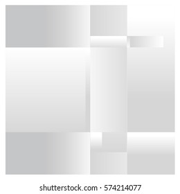 White abstract background vector. Template background for poster. Square pattern illustration